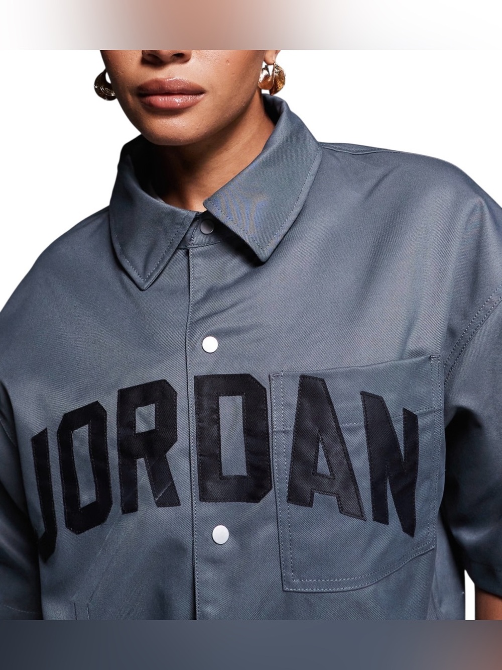 Nike Air Jordan 100% Cotton Shirt Dark Gray